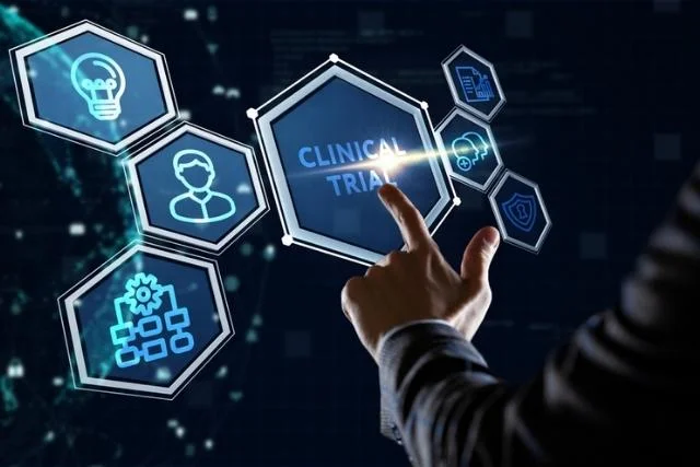 A stylised image representing expediting pharma trials