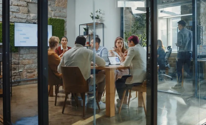 A business meeting to keep businesses simplified
